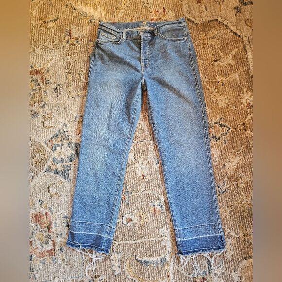 7 for all mankind  Edie jeans sz 31 with 27" inseam, buttonfly - Picture 3 of 6